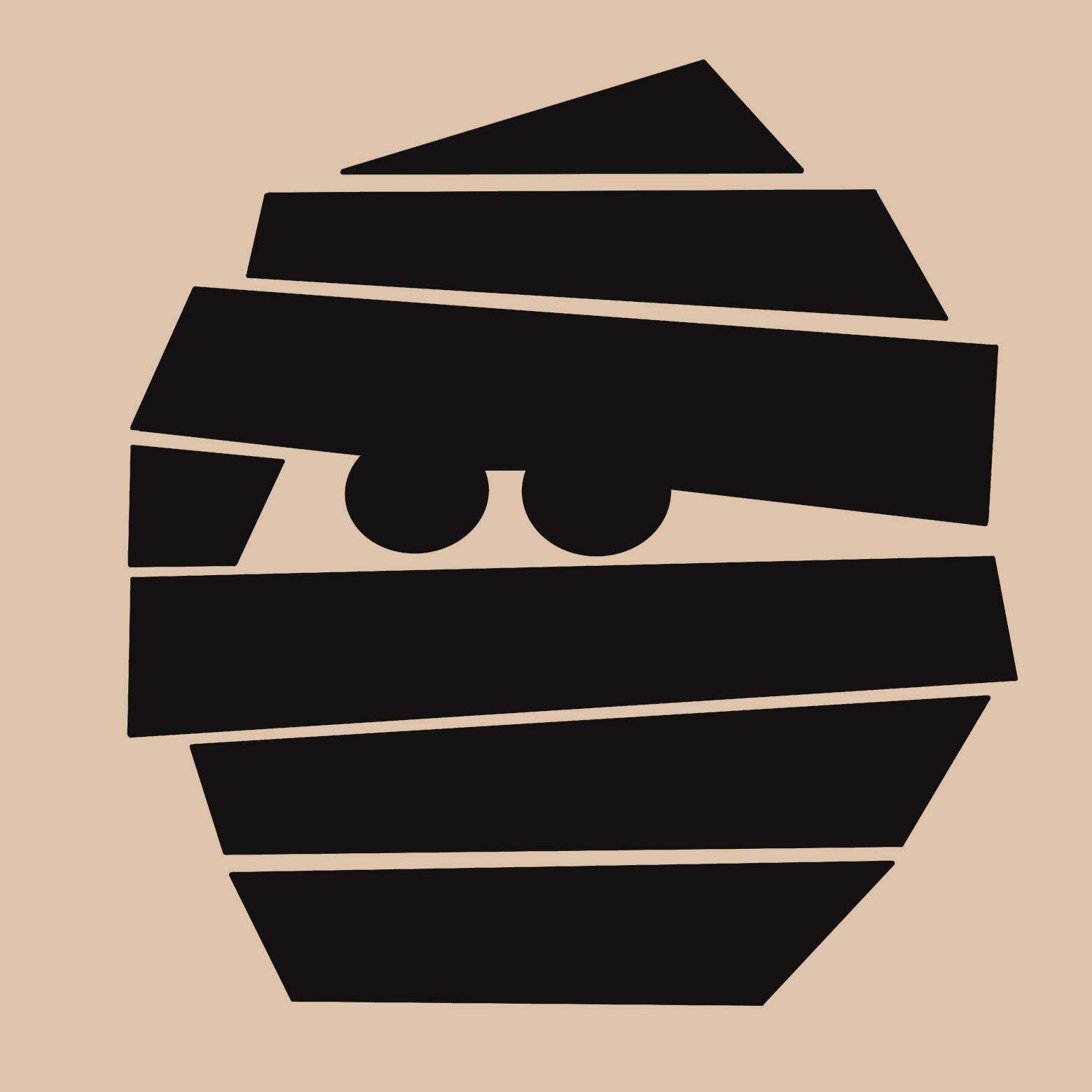 Mummy pumpkin stencil | Delightfully Digital